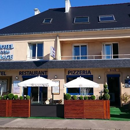 Hotel De La Plage Quineville Bagian luar foto