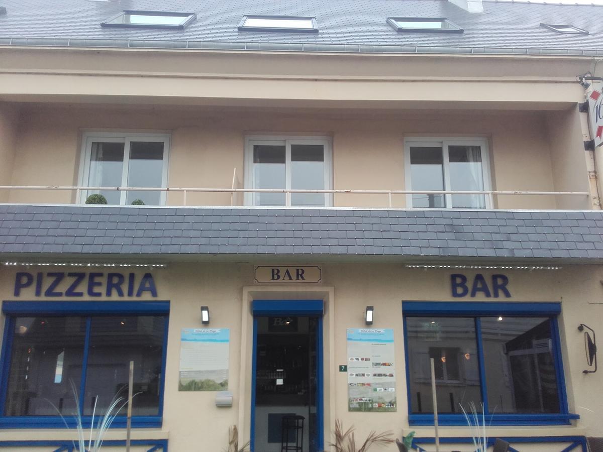 Hotel De La Plage Quineville Bagian luar foto