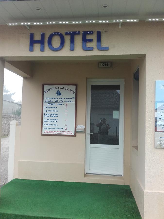 Hotel De La Plage Quineville Bagian luar foto
