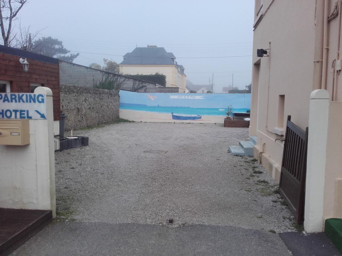 Hotel De La Plage Quineville Bagian luar foto